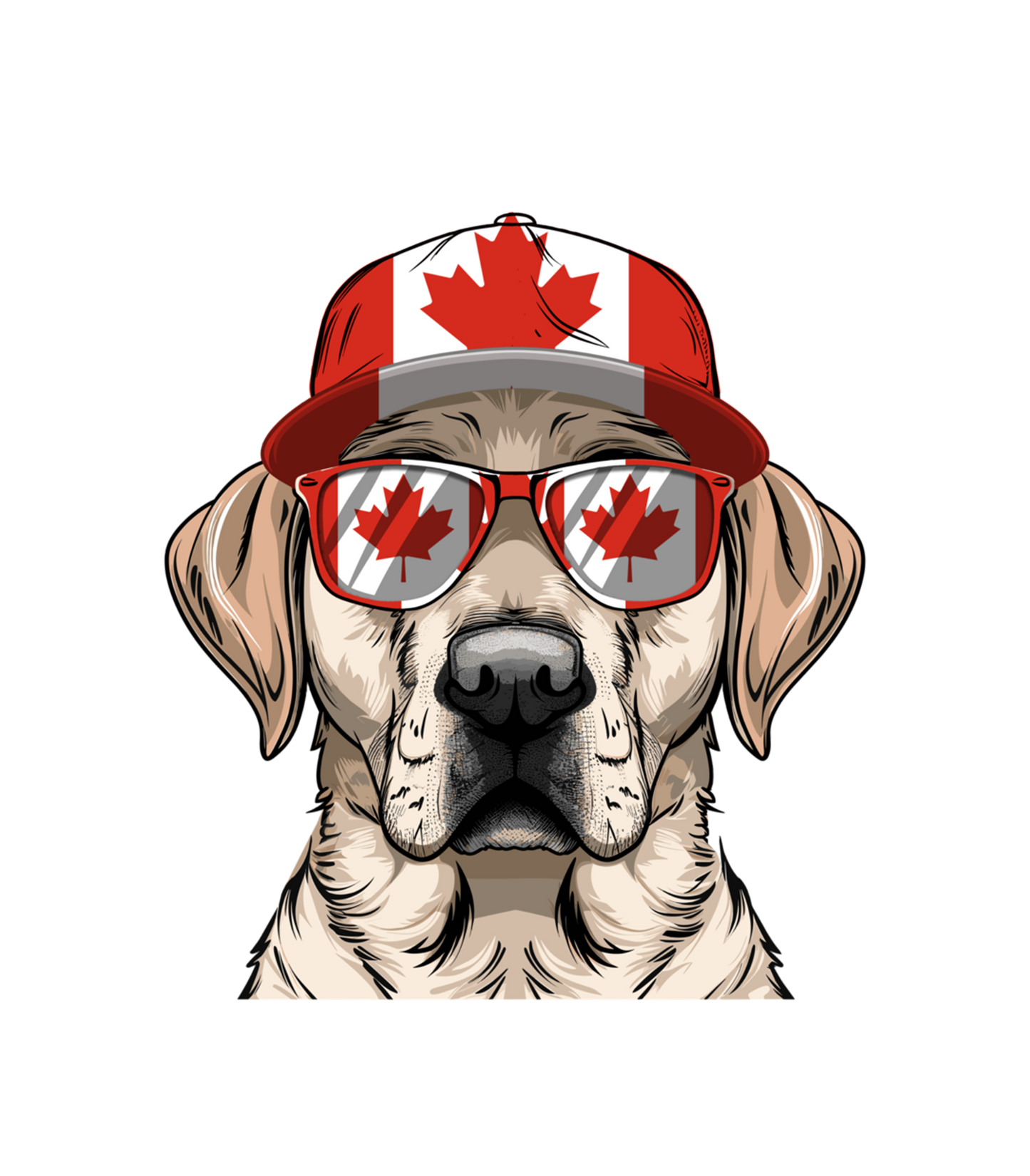 Canadian Dog Sticker
