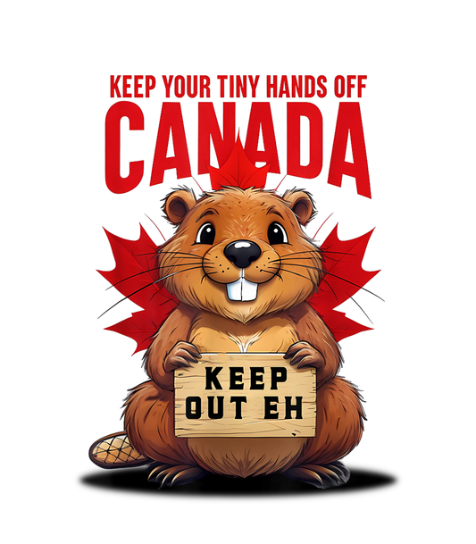 Tiny hands off Canada Sticker